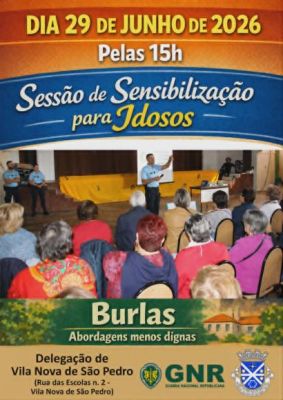 Sess&atilde;o de Sensibiliza&ccedil;&atilde;o para Idosos sobre Burla em Vila Nova de S&atilde;o Pedro.