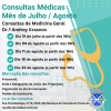 Consultas de julho e agosto do Dr.&ordm; Andrey Krasnov.
