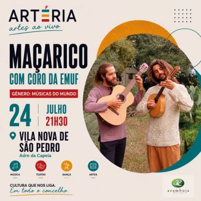 ART&Eacute;RIA &ndash; Artes ao Vivo vai at&eacute; Vila Nova de S&atilde;o Pedro, esta sexta-feira, dia 24 de julho 