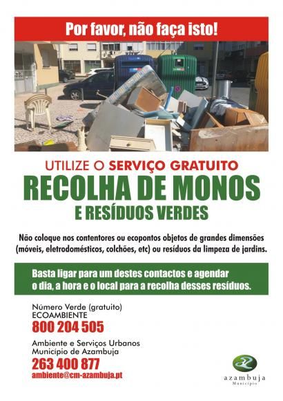 Recolha de monos e resíduos verdes